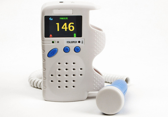 Portable Fetal Doppler , Pocket Ultrasonic Fetal Doppler With Color LCD